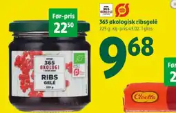 Coop 365 365 økologisk ribsgelé tilbud