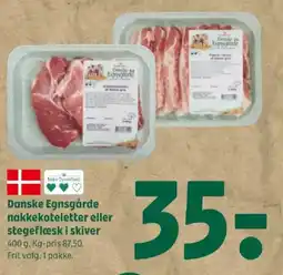 Coop 365 Danske Egnsgårde nakkekoteletter eller stegeflæsk i skiver tilbud