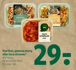 Coop 365 Pad thai, panang karry eller taco strimler tilbud