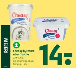 Coop 365 Cheasy hytteost eller fraiche tilbud