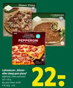 Coop 365 Lahmacun-, Döner- eller deep pan pizza tilbud