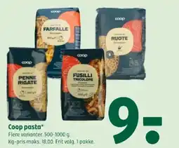 Coop 365 Coop pasta tilbud