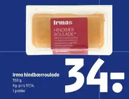 Coop 365 Irma hindbærroulade tilbud