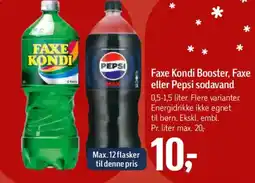 Føtex Faxe Kondi Booster, Faxe eller Pepsi sodavand tilbud