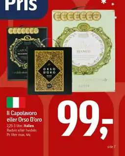 Føtex Il Capolavoro eller Orso D'oro tilbud