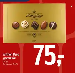 Føtex Anthon Berg gaveæske tilbud