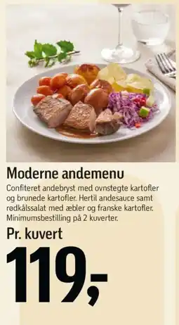 Føtex Moderne andemenu tilbud