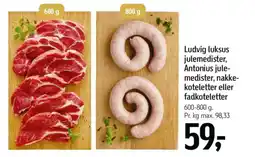 Føtex Ludvig luksus julemedister, Antonius jule- medister, nakke- koteletter eller fadkoteletter tilbud
