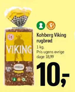 Føtex Kohberg Viking rugbrød tilbud