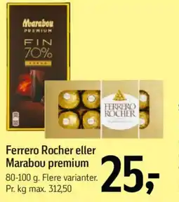Føtex Ferrero Rocher eller Marabou premium tilbud