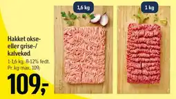 Føtex Hakket okse- eller grise-/ kalvekød tilbud