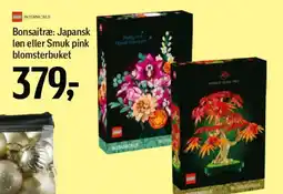 Føtex LEGO Bonsaitræ: Japansk len eller Smuk pink blomsterbuket tilbud