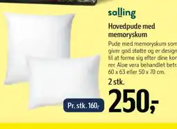 Føtex Salling Hovedpude med memoryskum tilbud