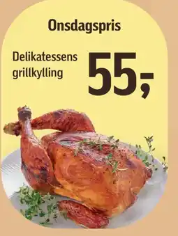 Føtex Delikatessens grillkylling tilbud