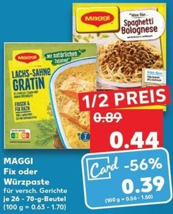 Kaufland Maggi Fix Oder Würzpaste tilbud