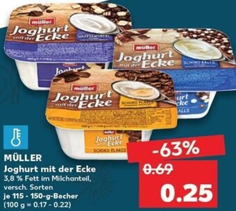 Kaufland Müller Joghurt Mit Der Ecke tilbud
