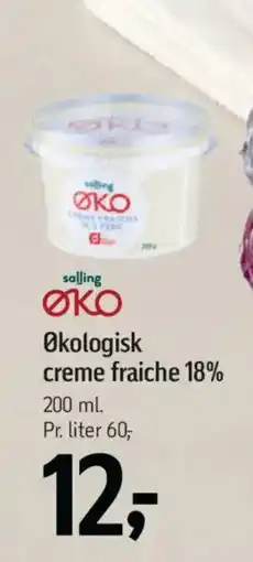 Føtex Salling Økologisk creme fraiche 18% tilbud
