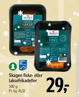 Føtex Skagen fiske- eller laksefrikadeller tilbud