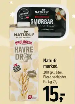 Føtex Naturli' marked tilbud