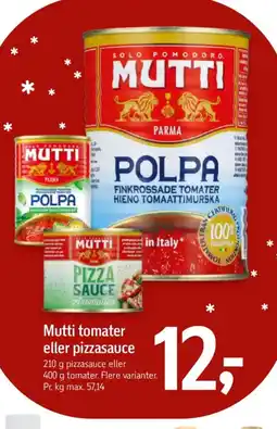 Føtex Mutti tomater eller pizzasauce tilbud