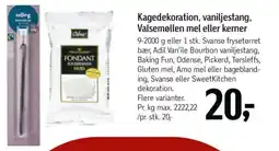 Føtex Kagedekoration, vaniljestang, Valsemøllen mel eller kerner tilbud