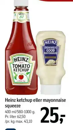 Føtex Heinz ketchup eller mayonnaise squeeze tilbud