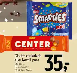 Føtex Cloetta chokolade eller Nestlé pose tilbud