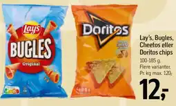 Føtex Lay's, Bugles, Cheetos eller Doritos chips tilbud