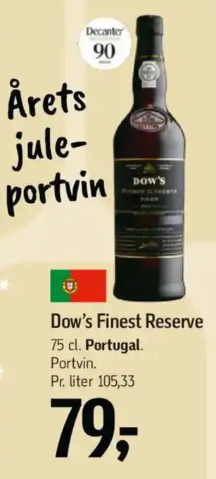 Føtex Dow's Finest Reserve tilbud