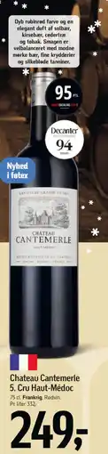 Føtex Chateau Cantemerle 5. Cru Haut-Médoc tilbud