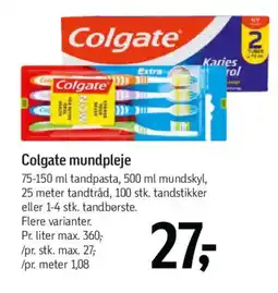 Føtex Colgate mundpleje tilbud
