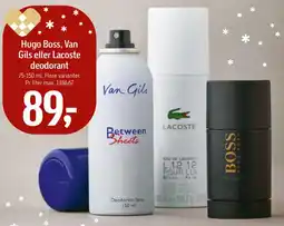 Føtex Hugo Boss, Van Gils eller Lacoste deodorant tilbud