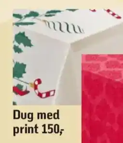 Føtex Dug med print tilbud