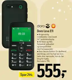 Føtex Doro Leva E11 tilbud