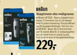 Føtex BRAUN Skægtrimmer eller multigroomer tilbud