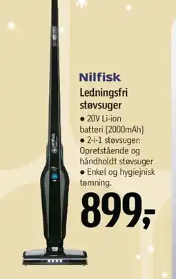 Føtex Nilfisk Ledningsfri støvsuger tilbud