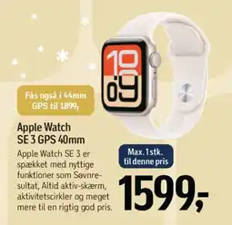 Føtex Apple Watch SE 3 GPS 40mm tilbud