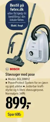 Føtex BOSCH Støvsuger med pose tilbud