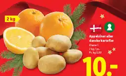 Lidl Appelsiner eller danske kartofler tilbud