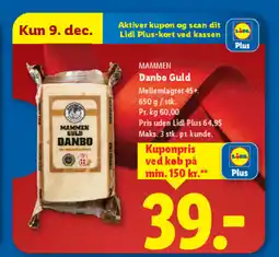 Lidl MAMMEN Danbo Guld tilbud