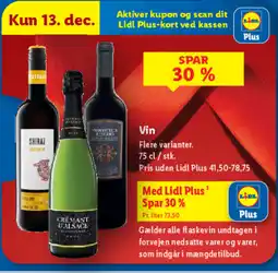 Lidl Vin tilbud