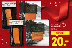 Lidl Varm-, koldrøget eller gravad laks tilbud