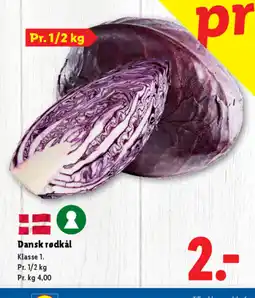 Lidl Dansk rødkål tilbud