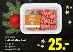 Lidl BUTCHER'S Hakket kalkunkød tilbud