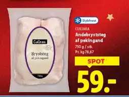Lidl CULINEA Andebryststeg af pekingand tilbud