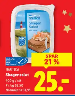 Lidl NAUTICA Skagensalat tilbud