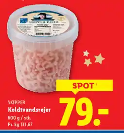 Lidl SKIPPER Koldtvandsrejer tilbud