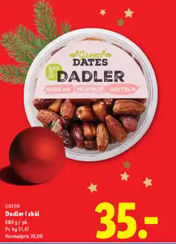 Lidl GREEN Dadler i skål tilbud