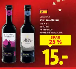 Lidl CIMAROSA Vin i små flasker tilbud