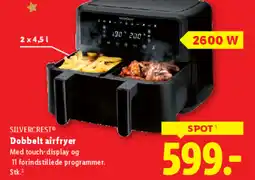 Lidl SILVERCREST® Dobbelt airfryer tilbud